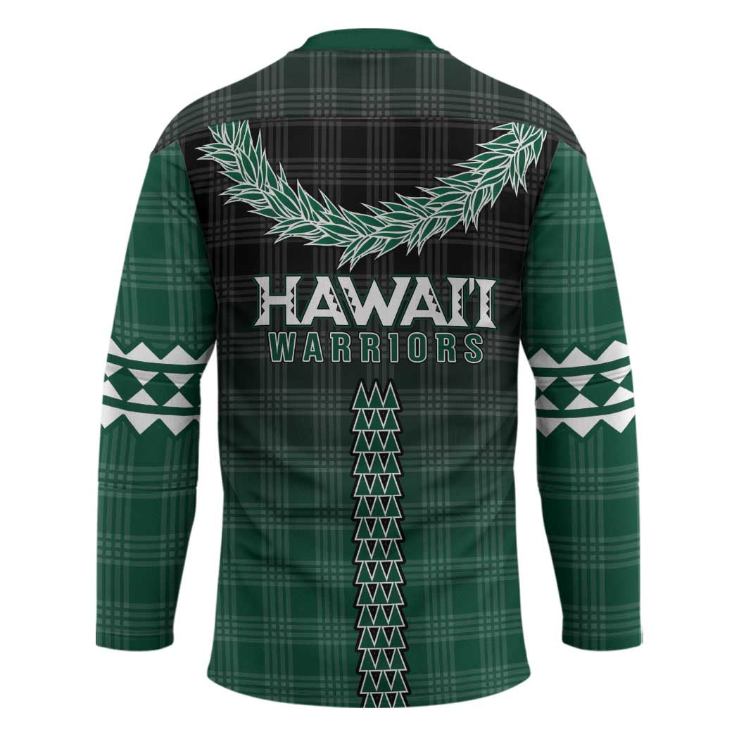 Rainbow Warriors Hawaii Palaka Hockey Jersey Maile Lei - Polynesian Pride