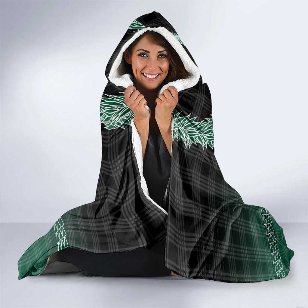 Rainbow Warriors Hawaii Palaka Hooded Blanket Maile Lei - Polynesian Pride