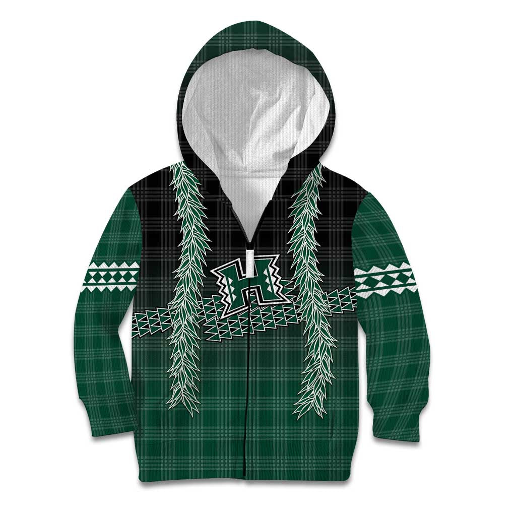 Rainbow Warriors Hawaii Palaka Kid Hoodie Maile Lei - Polynesian Pride