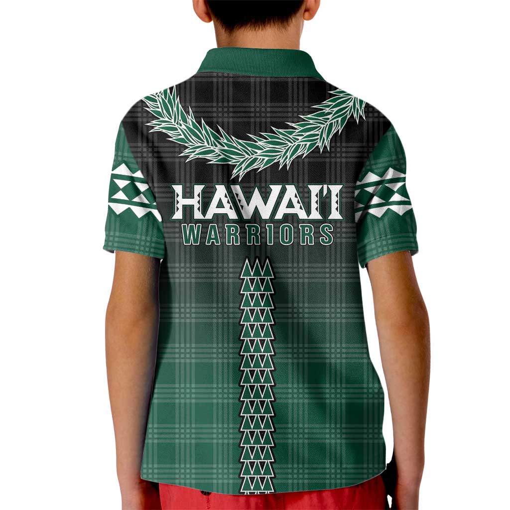 Rainbow Warriors Hawaii Palaka Kid Polo Shirt Maile Lei - Polynesian Pride