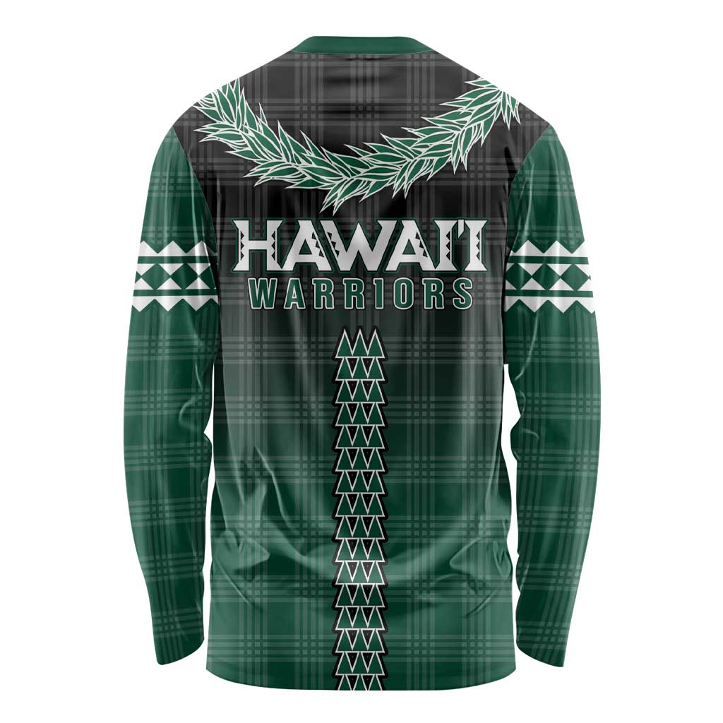 Rainbow Warriors Hawaii Palaka Long Sleeve Shirt Maile Lei - Polynesian Pride