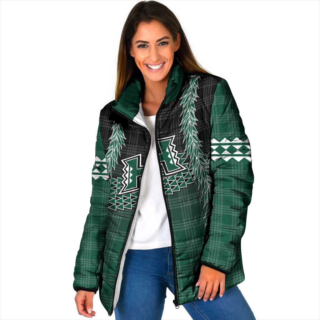 Rainbow Warriors Hawaii Palaka Padded Jacket Maile Lei - Polynesian Pride