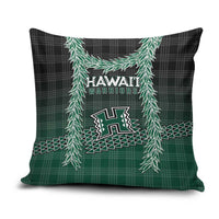 Rainbow Warriors Hawaii Palaka Pillow Cover Maile Lei - Polynesian Pride