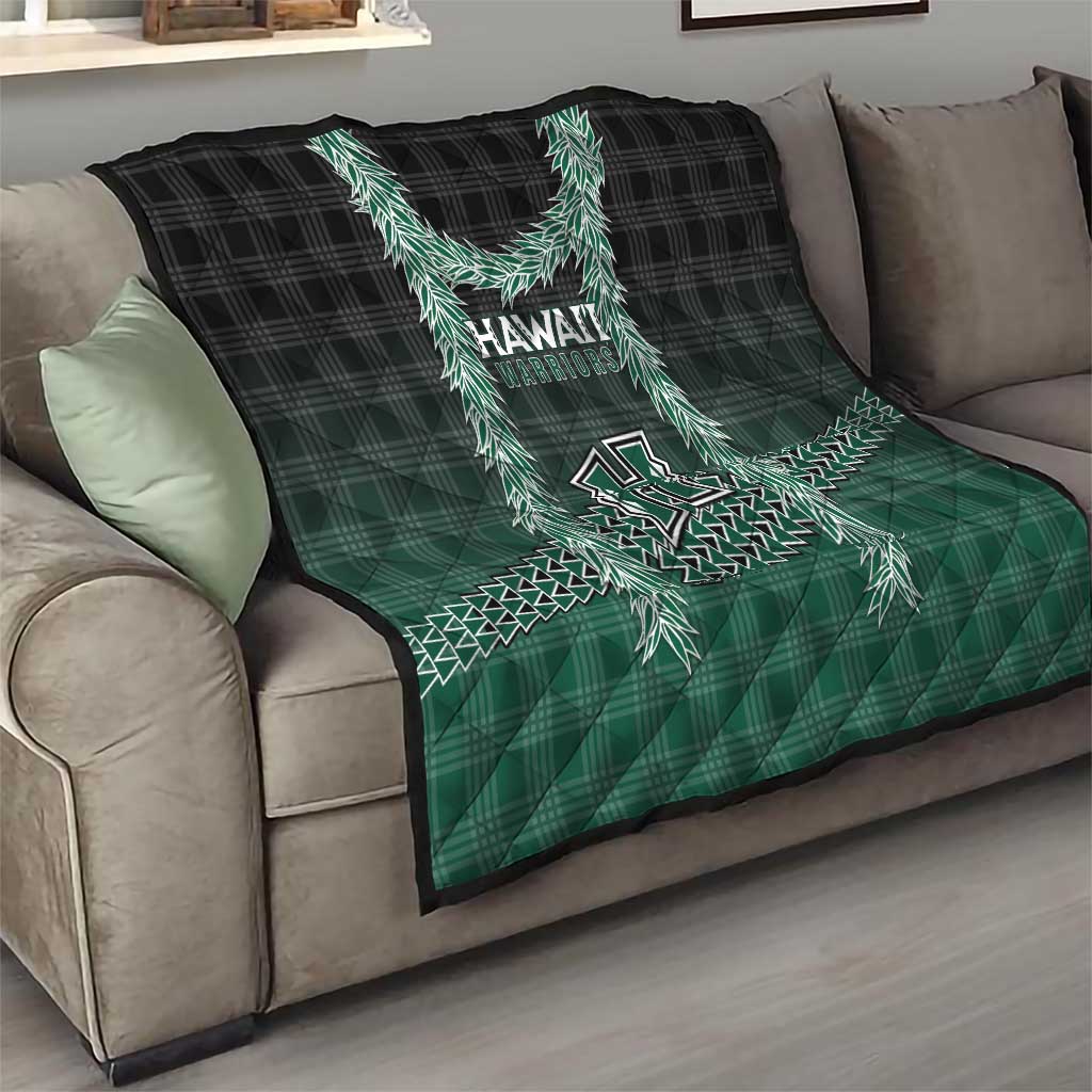 Rainbow Warriors Hawaii Palaka Quilt Maile Lei - Polynesian Pride