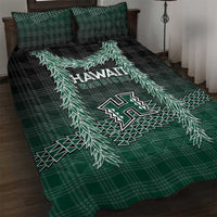 Rainbow Warriors Hawaii Palaka Quilt Bed Set Maile Lei - Polynesian Pride