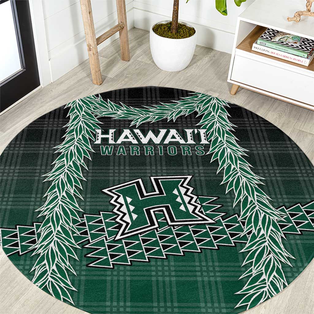 Rainbow Warriors Hawaii Palaka Round Carpet Maile Lei - Polynesian Pride