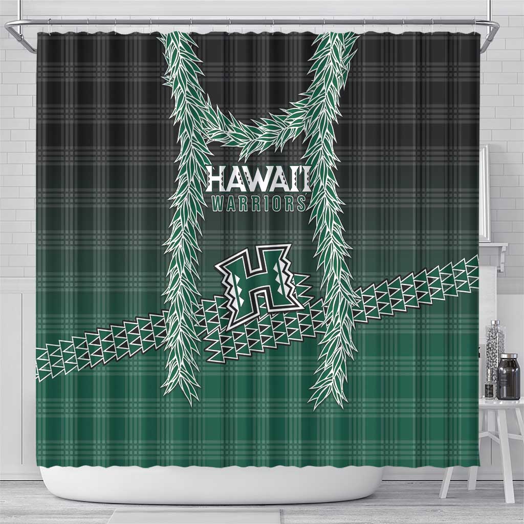 Rainbow Warriors Hawaii Palaka Shower Curtain Maile Lei - Polynesian Pride