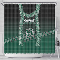 Rainbow Warriors Hawaii Palaka Shower Curtain Maile Lei - Polynesian Pride