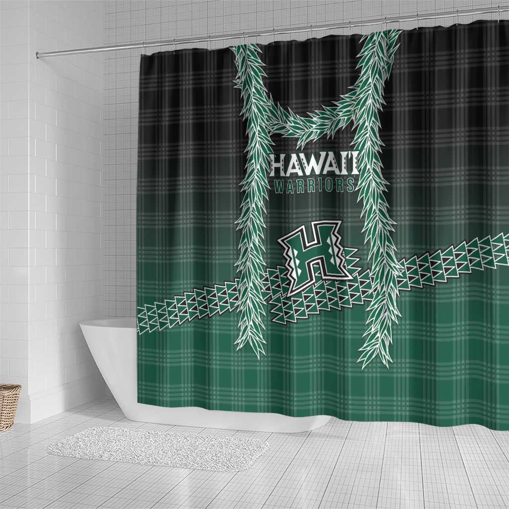 Rainbow Warriors Hawaii Palaka Shower Curtain Maile Lei - Polynesian Pride
