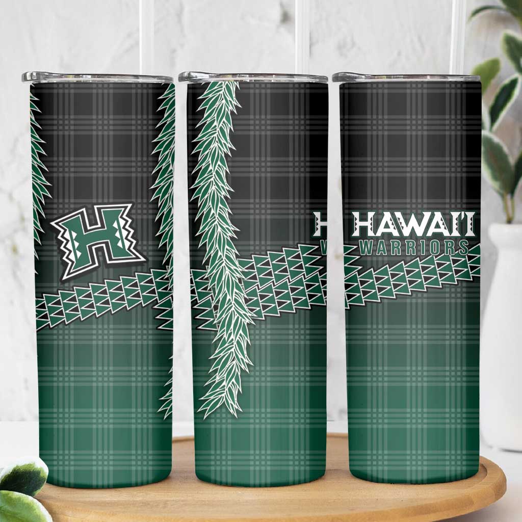 Rainbow Warriors Hawaii Palaka Skinny Tumbler Maile Lei - Polynesian Pride