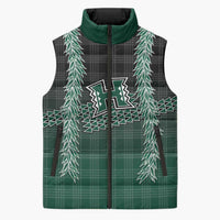 Rainbow Warriors Hawaii Palaka Sleeveless Puffer Jacket Maile Lei - Polynesian Pride
