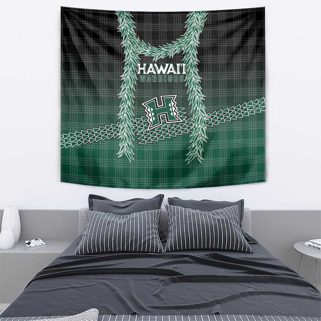 Rainbow Warriors Hawaii Palaka Tapestry Maile Lei - Polynesian Pride