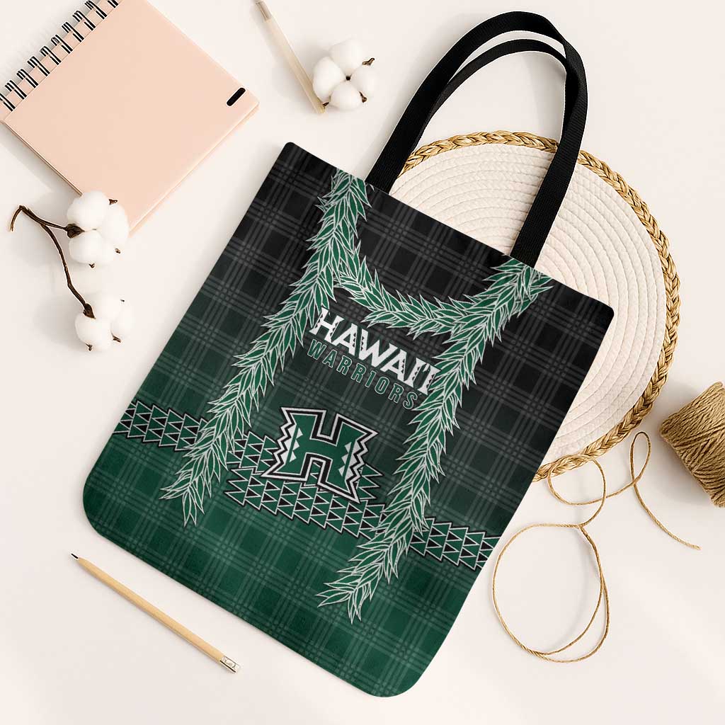 Rainbow Warriors Hawaii Palaka Tote Bag Maile Lei - Polynesian Pride