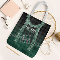 Rainbow Warriors Hawaii Palaka Tote Bag Maile Lei - Polynesian Pride