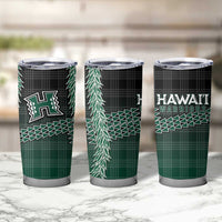 Rainbow Warriors Hawaii Palaka Tumbler Cup Maile Lei - Polynesian Pride