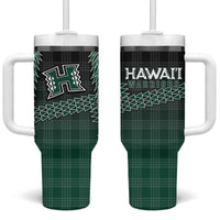 Rainbow Warriors Hawaii Palaka Tumbler With Handle Maile Lei - Polynesian Pride