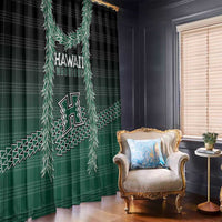 Rainbow Warriors Hawaii Palaka Window Curtain Maile Lei - Polynesian Pride