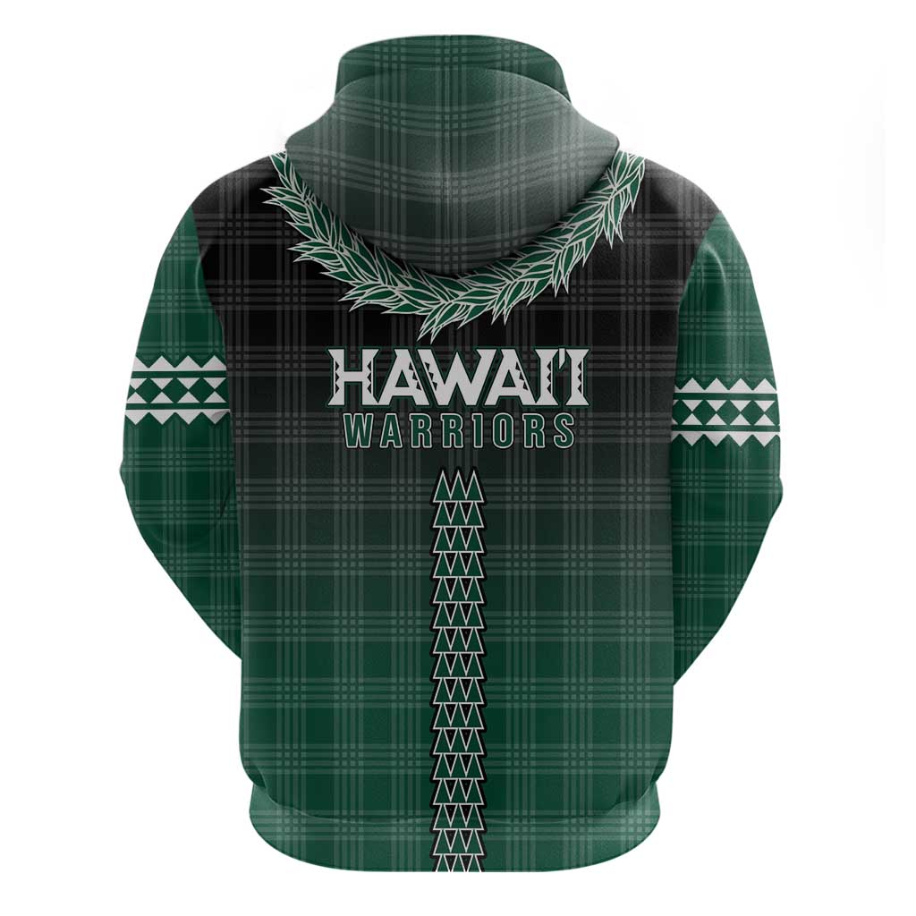 Rainbow Warriors Hawaii Palaka Zip Hoodie Maile Lei - Polynesian Pride