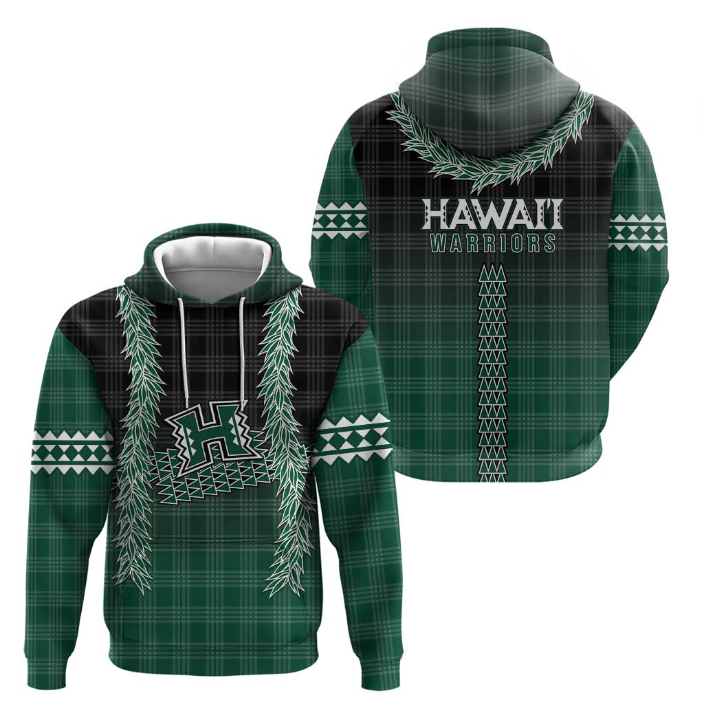 Rainbow Warriors Hawaii Palaka Zip Hoodie Maile Lei - Polynesian Pride