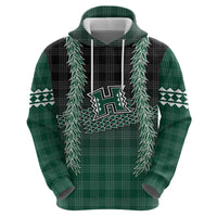 Rainbow Warriors Hawaii Palaka Zip Hoodie Maile Lei - Polynesian Pride