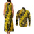 Hawaii Oahu Ilima Lei Couples Matching Tank Maxi Dress and Long Sleeve Button Shirt LT7 - Polynesian Pride