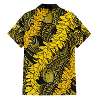 Hawaii Oahu Ilima Lei Family Matching Short Sleeve Bodycon Dress and Hawaiian Shirt LT7 - Polynesian Pride