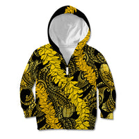 Hawaii Oahu Ilima Lei Kid Hoodie LT7 Zip Hoodie Yellow - Polynesian Pride