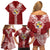 Tonga Independence Day Family Matching Off Shoulder Short Dress and Hawaiian Shirt Tongatapu Lion Ngatu Motifs