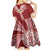 Tonga Independence Day Kid Short Sleeve Dress Tongatapu Lion Ngatu Motifs