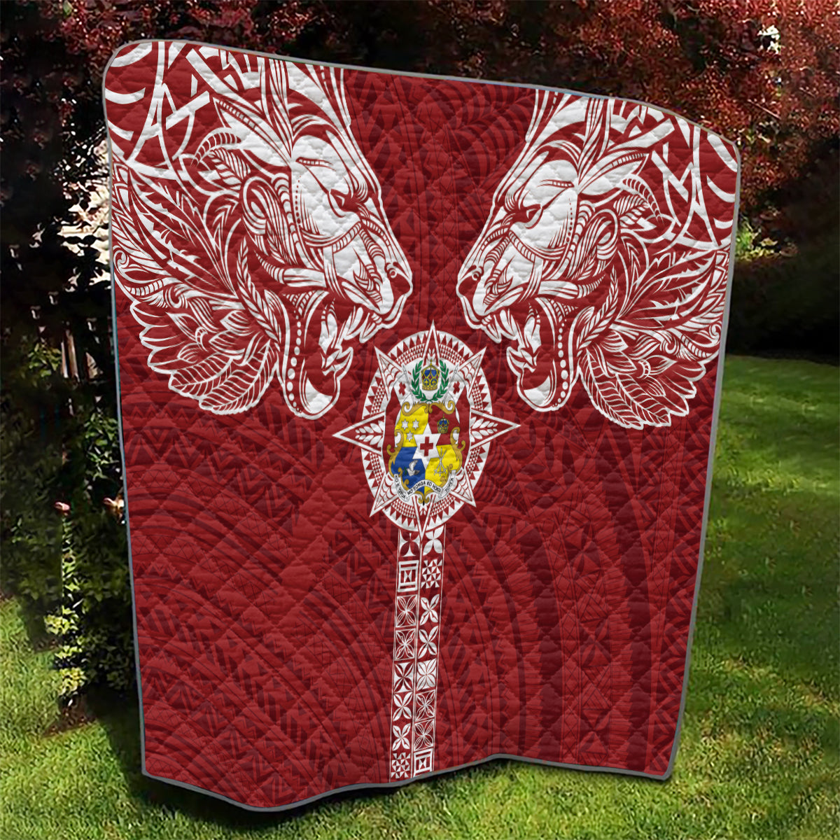 Tonga Independence Day Quilt Tongatapu Lion Ngatu Motifs