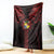Tonga Independence Day Blanket Tongatapu Lion Ngatu Motifs Black Ver.