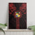 Tonga Independence Day Canvas Wall Art Tongatapu Lion Ngatu Motifs Black Ver.