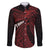 Tonga Independence Day Family Matching Puletasi and Hawaiian Shirt Tongatapu Lion Ngatu Motifs Black Ver.