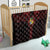 Tonga Independence Day Quilt Tongatapu Lion Ngatu Motifs Black Ver.