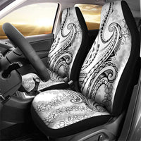 Polynesia Plumeria Lei Car Seat Cover White Curves Motif LT7 - Polynesian Pride