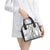 Polynesia Plumeria Lei Shoulder Handbag White Curves Motif