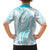 Polynesia Plumeria Lei Family Matching Summer Maxi Dress and Hawaiian Shirt White Turquoise Curves Motif