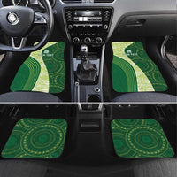 Fiji Ballantine Memorial High School Personalised Car Mats Masi Tapa Mix Plumeria