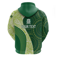 Fiji Ballantine Memorial High School Personalised Hoodie Masi Tapa Mix Plumeria LT7 - Polynesian Pride