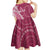 Fiji Adi Cakobau School Personalised Kid Short Sleeve Dress Masi Tapa Mix Plumeria