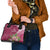 Fiji Adi Cakobau School Personalised Shoulder Handbag Masi Tapa Mix Plumeria