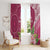 Fiji Adi Cakobau School Personalised Window Curtain Masi Tapa Mix Plumeria