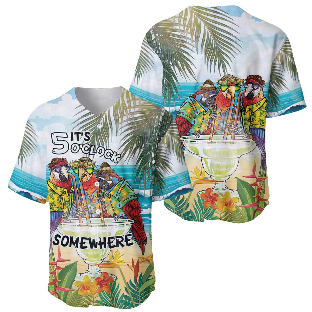 It's 5 o'clock Somewhere Baseball Jersey Beach Party - Polynesian Pride