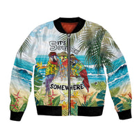 It's 5 o'clock Somewhere Bomber Jacket Beach Party LT7 Unisex Colorful - Polynesian Pride
