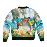 It's 5 o'clock Somewhere Bomber Jacket Beach Party LT7 - Polynesian Pride
