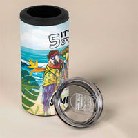 It's 5 o'clock Somewhere 4 in 1 Can Cooler Tumbler Beach Party - Polynesian Pride