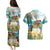 It's 5 o'clock Somewhere Couples Matching Puletasi and Hawaiian Shirt Beach Party - Polynesian Pride