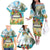 It's 5 o'clock Somewhere Family Matching Off The Shoulder Long Sleeve Dress and Hawaiian Shirt Beach Party - Polynesian Pride