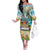 It's 5 o'clock Somewhere Family Matching Off The Shoulder Long Sleeve Dress and Hawaiian Shirt Beach Party - Polynesian Pride