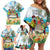 It's 5 o'clock Somewhere Family Matching Off Shoulder Short Dress and Hawaiian Shirt Beach Party - Polynesian Pride